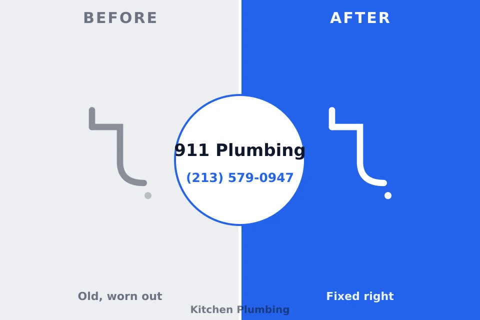 Before and after: plumbing repair Takoma Park, MD